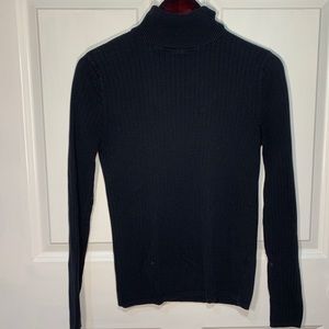 Talbots Black Turtleneck Sweater